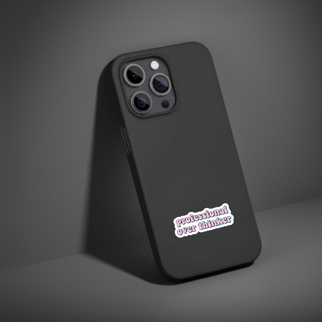 PROFESSIONAL OVERTHINKER | STICKER