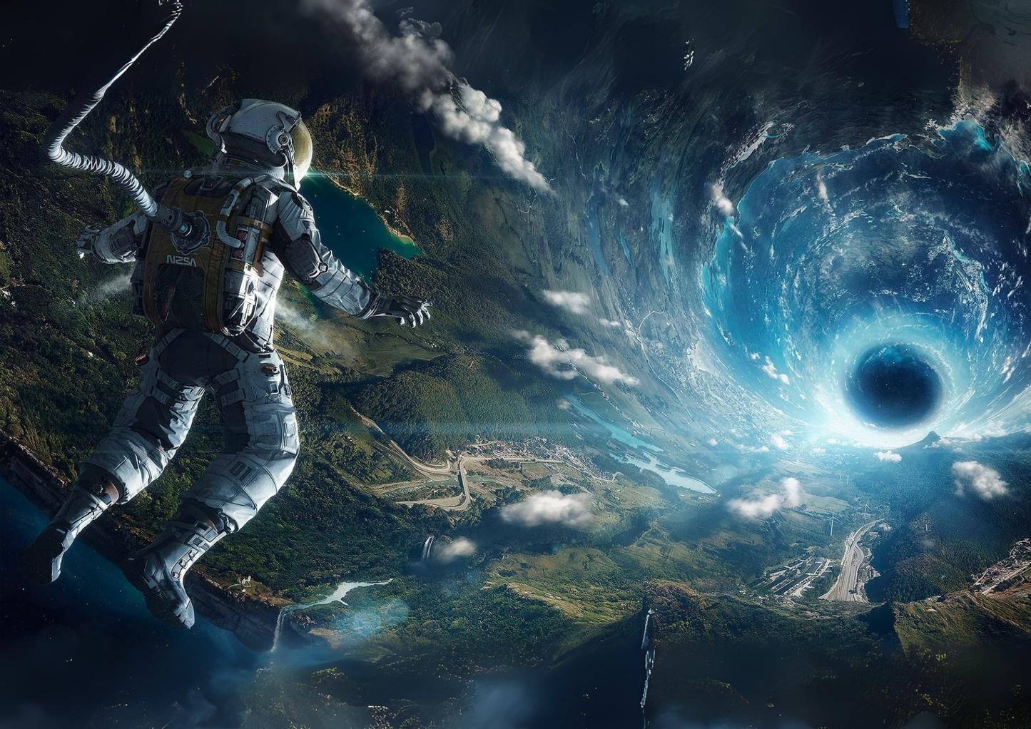 ASTRANAUT IN SPACE | LANDSCAPE | POSTER