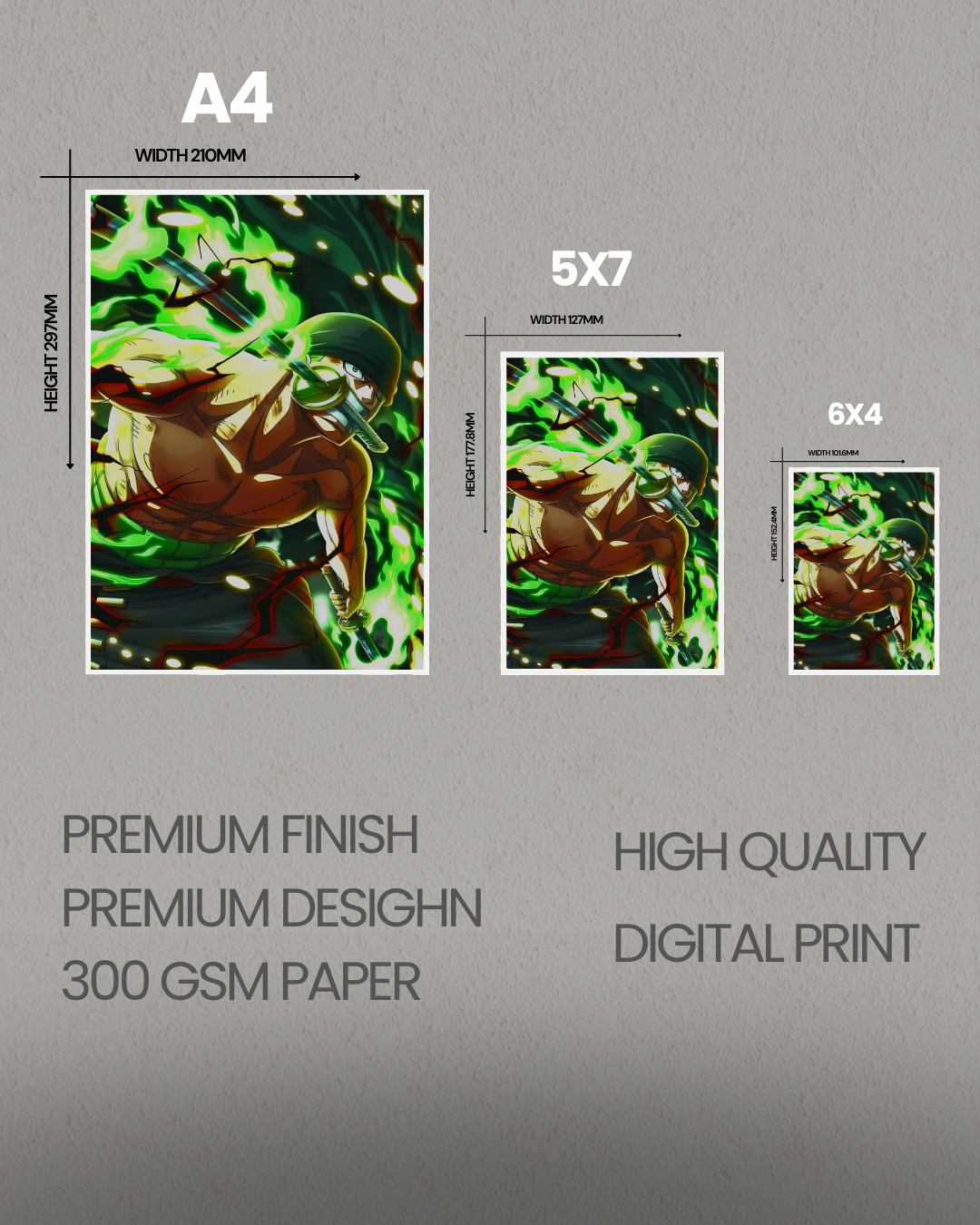 Zoro-2 - OnePiece - Anime WallPoster