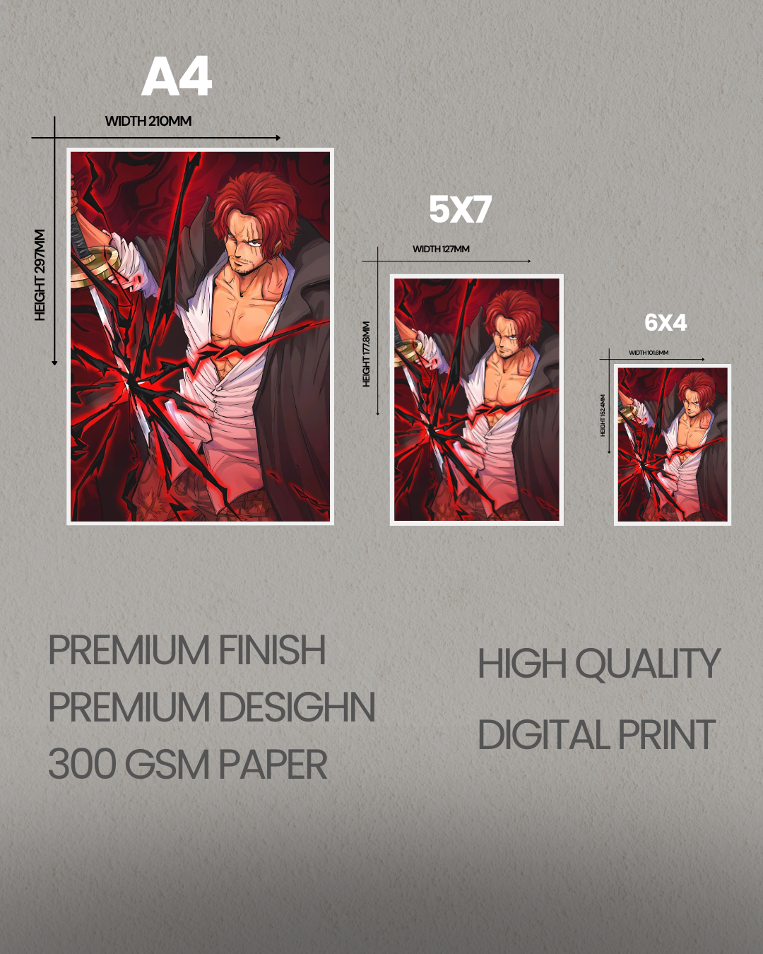 Shanks-2 - OnePiece - Anime WallPoster