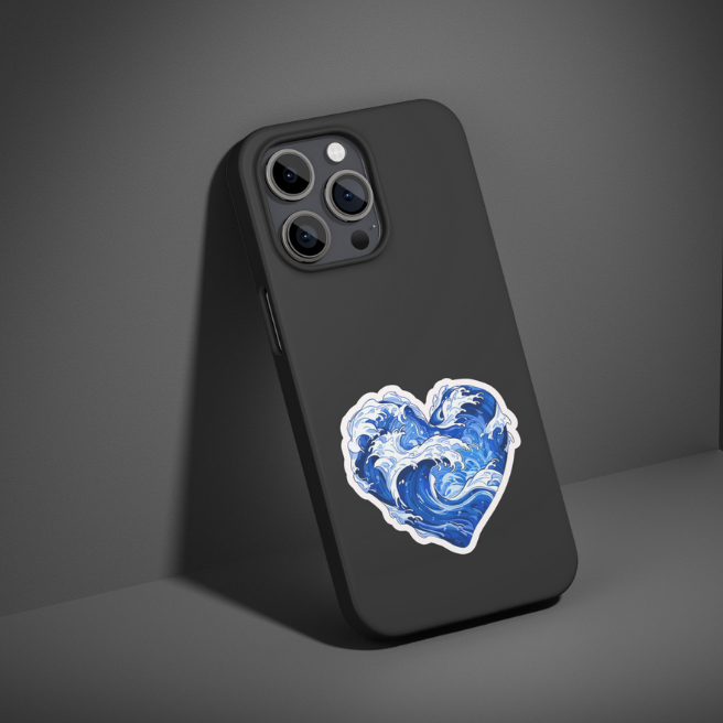 WAVE HEART | STICKER