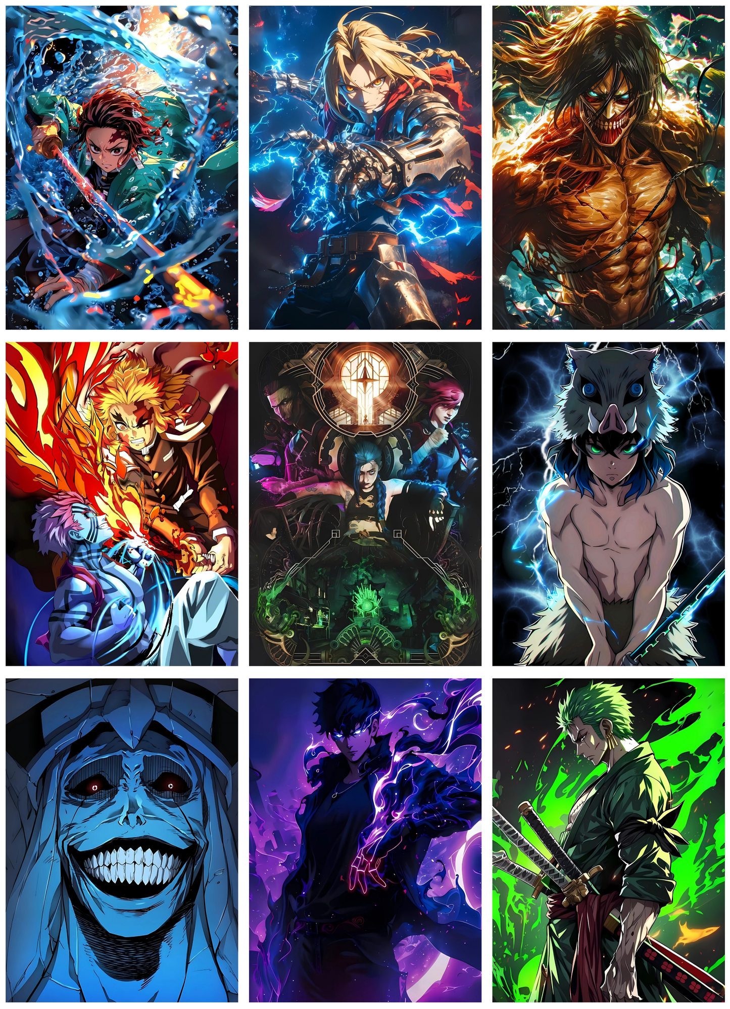 30 ANIME POSTER COLLECTION-A6 SIZE,(FREE SECRET GIFTS INSIDE🫰🏽)