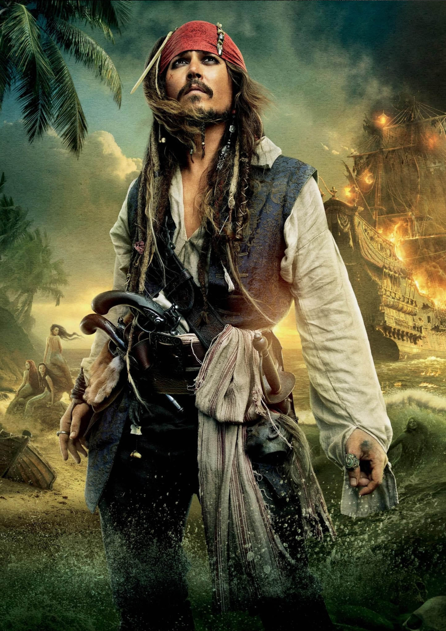 Pirates of the caribbean| Johnny-Depp | Movie | Poster