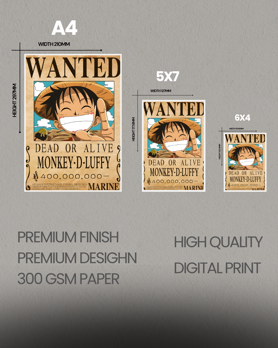RORONOA ZORO - ONE PIECE WANTED POSTER