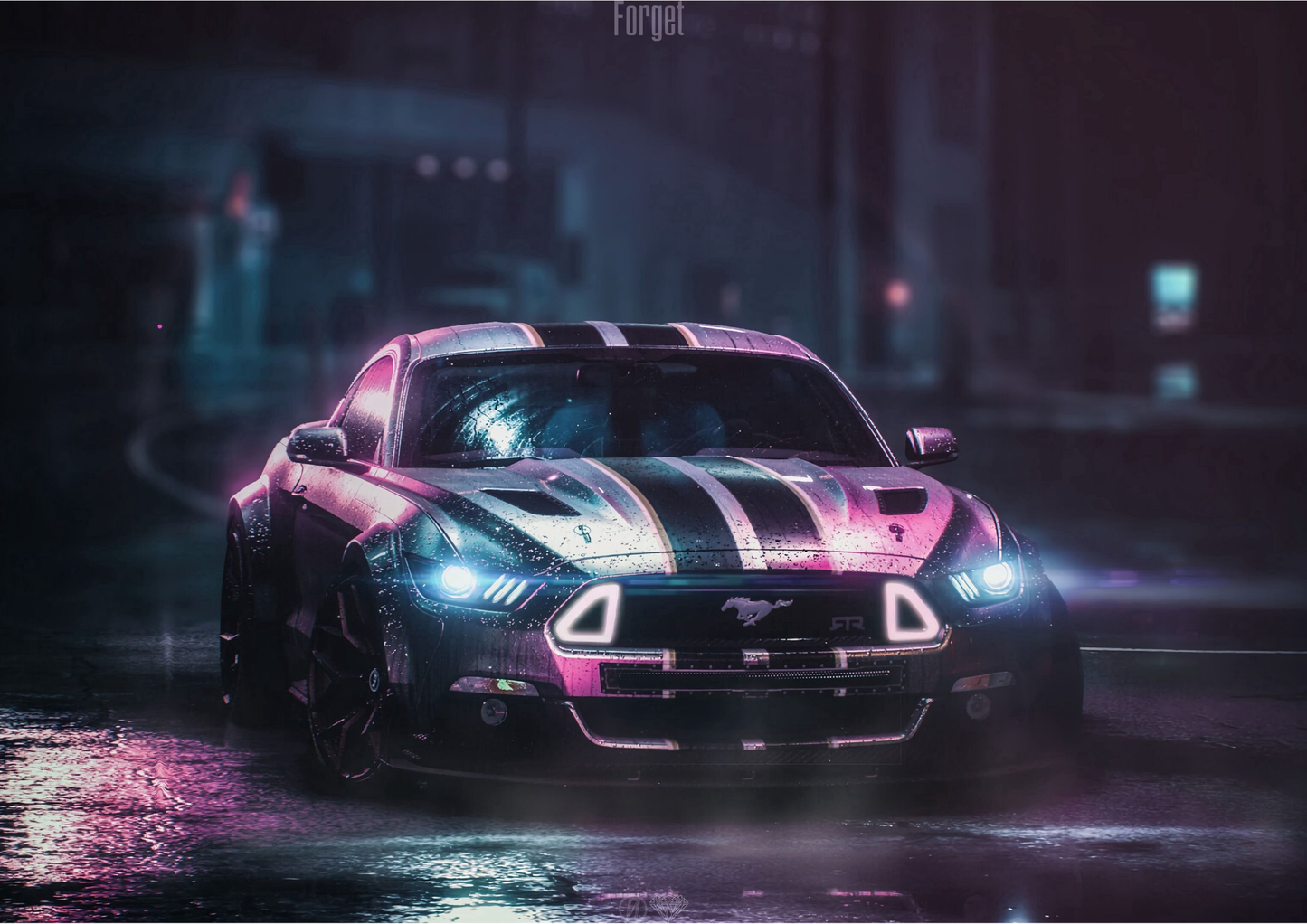 FORD-MUSTANG | LANDSCAPE | POSTER