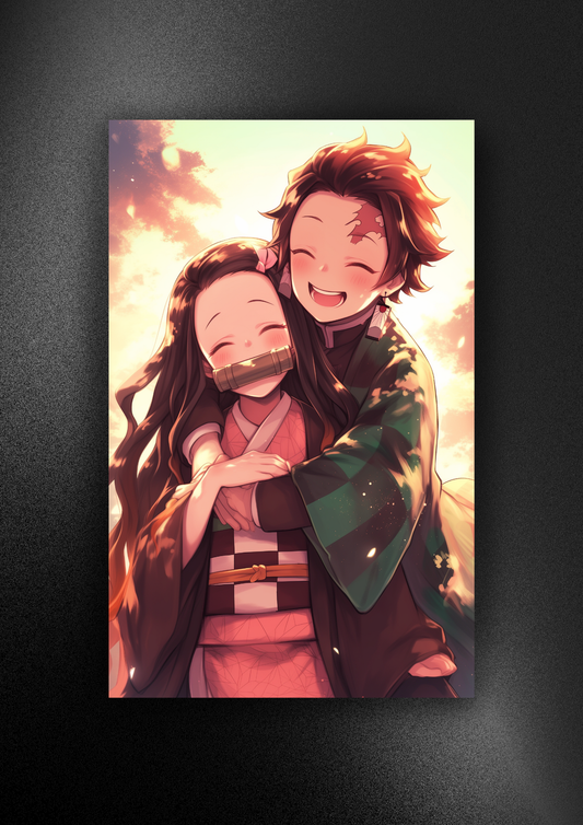 DEMON SLAYER-TANJIRO-NEZUKO | ANIME | POSTER