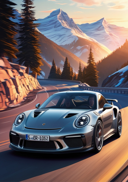Porsche 911 GT-3RS | Car | Poster