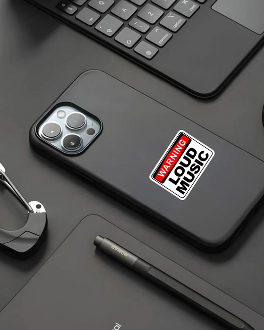 Warning Loud Music - Sticker