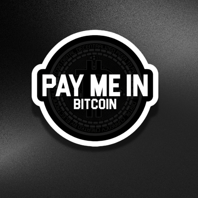 PAY ME IN BITCOIN | STICKER