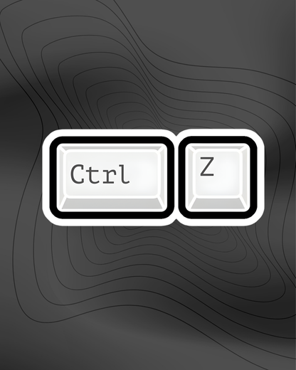 Cntrl+Z - Sticker