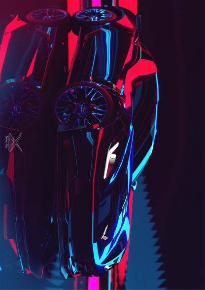 Corvette | Landscape | Car | Poster