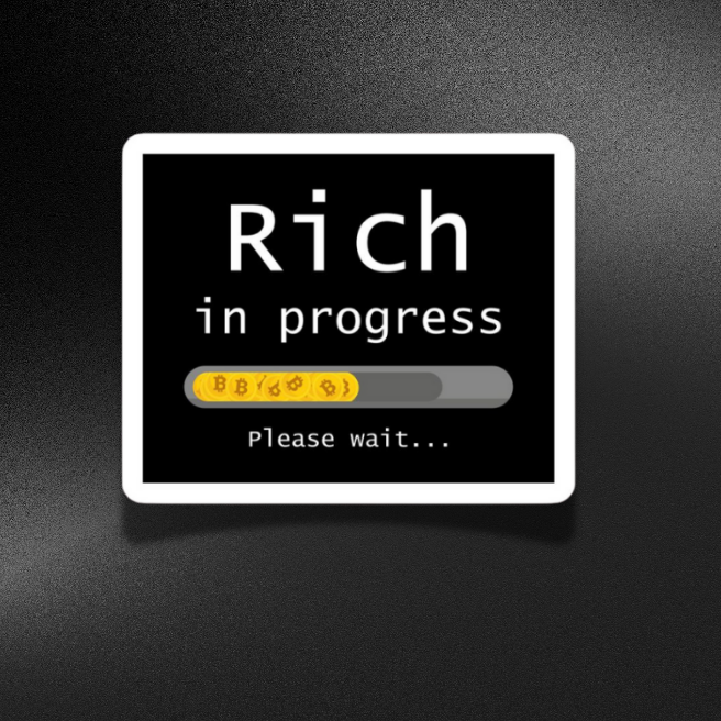 RICH IN PROGRESS | STICKER