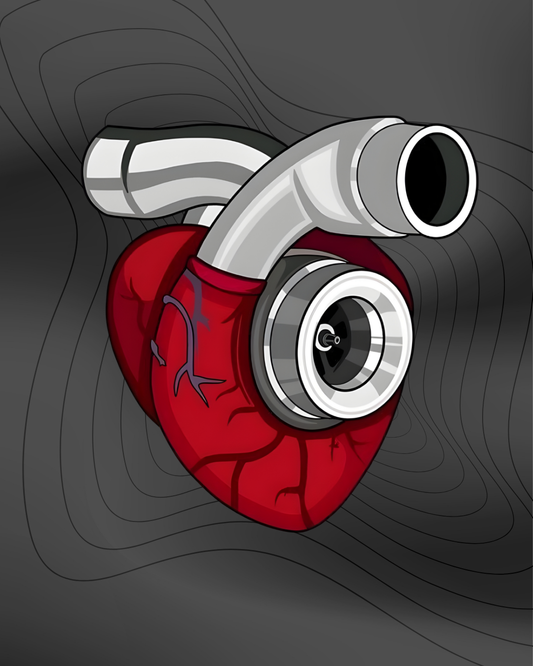 Turbo Heart - Sticker