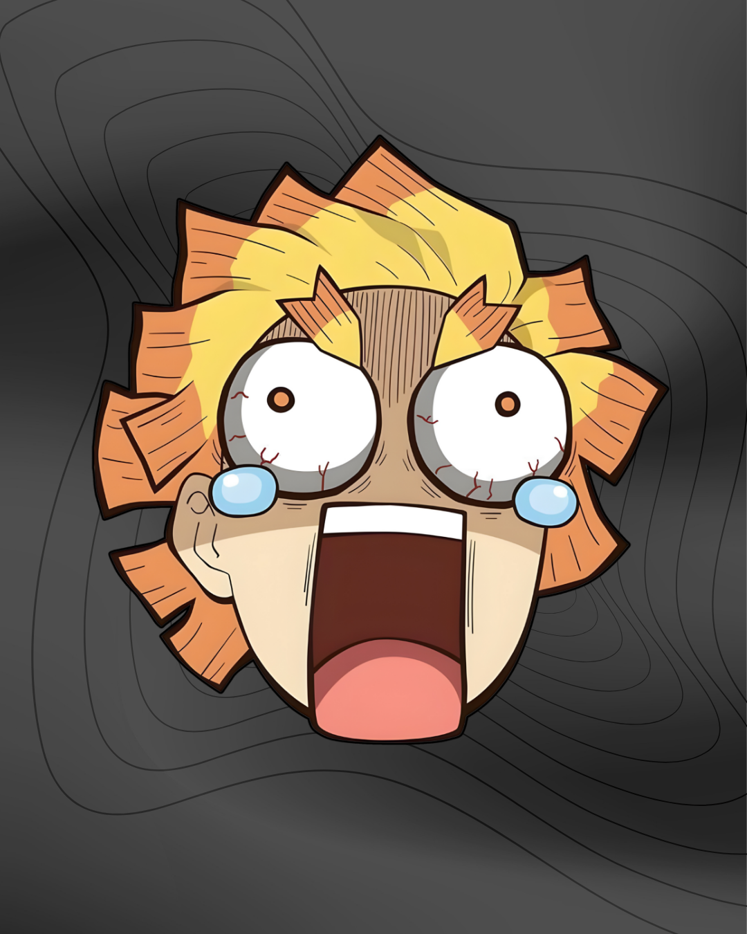 Zenitsu Feared - Sticker