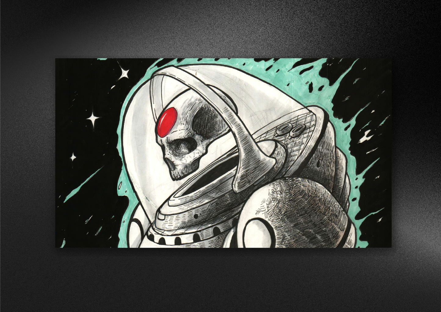 SKULLY ASTRANAUT | LANDSCAPE | POSTER