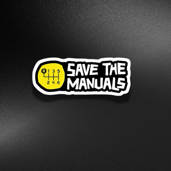 SAVE THE MANUALS | STICKER