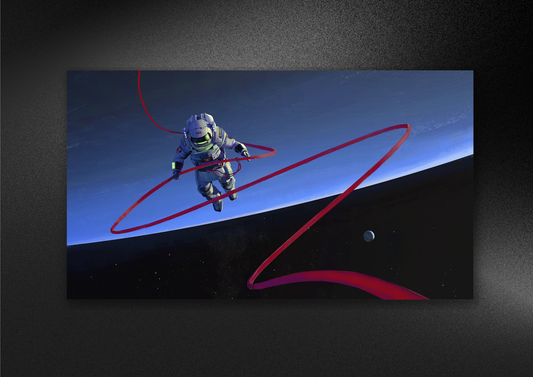 VINTAGE-ASTRANAUT | LANDSCAPE | POSTER