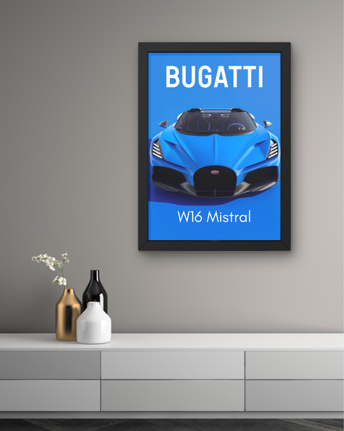 BUGATTI W16 MISTRAL | WALL FRAME