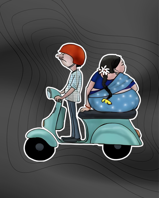 Old age love" and growing old together - Sticker