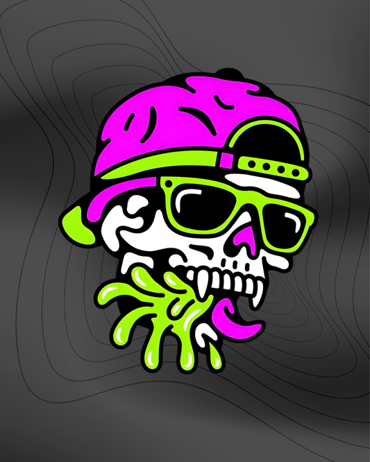 Sick Skull - Sticker