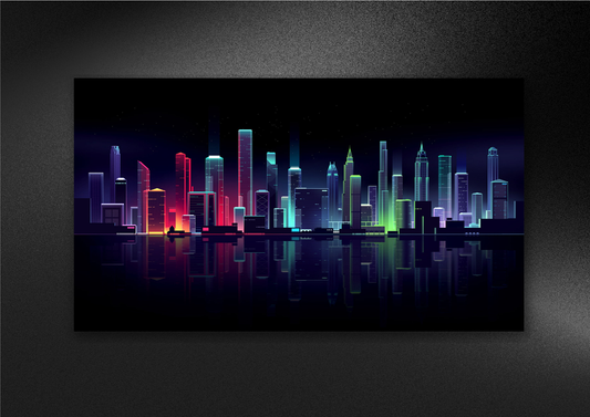NEON CITY | LANDSCAPE | POSTER