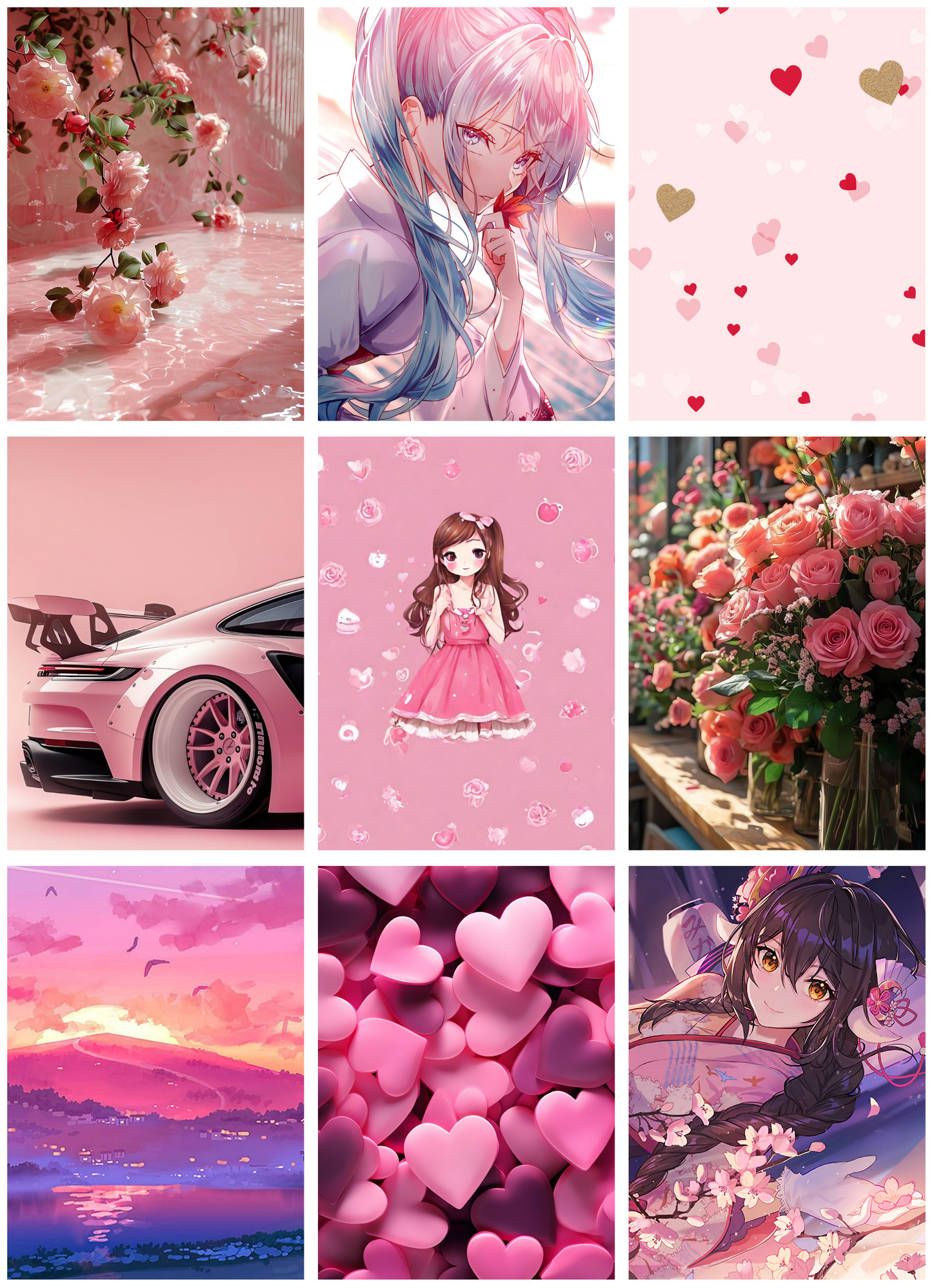 30 PINK AESTHETIC COLLECTION-A6 SIZE,(FREE SECRET GIFTS INSIDE🫰🏽)