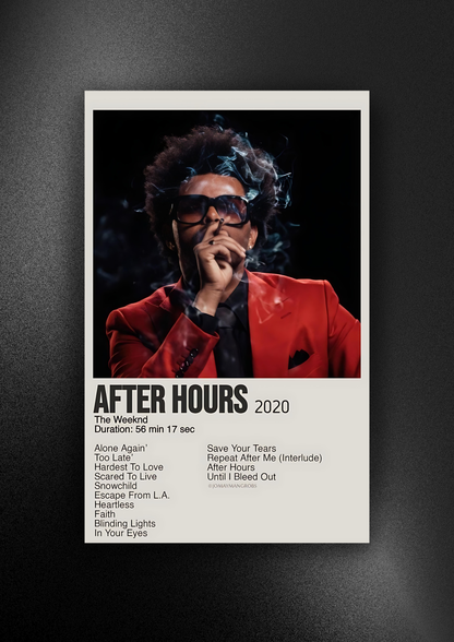 Weekend | After Hours | Poster