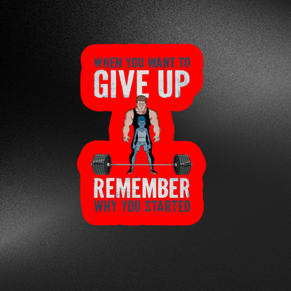 NEVER GIVE UP | STICKER