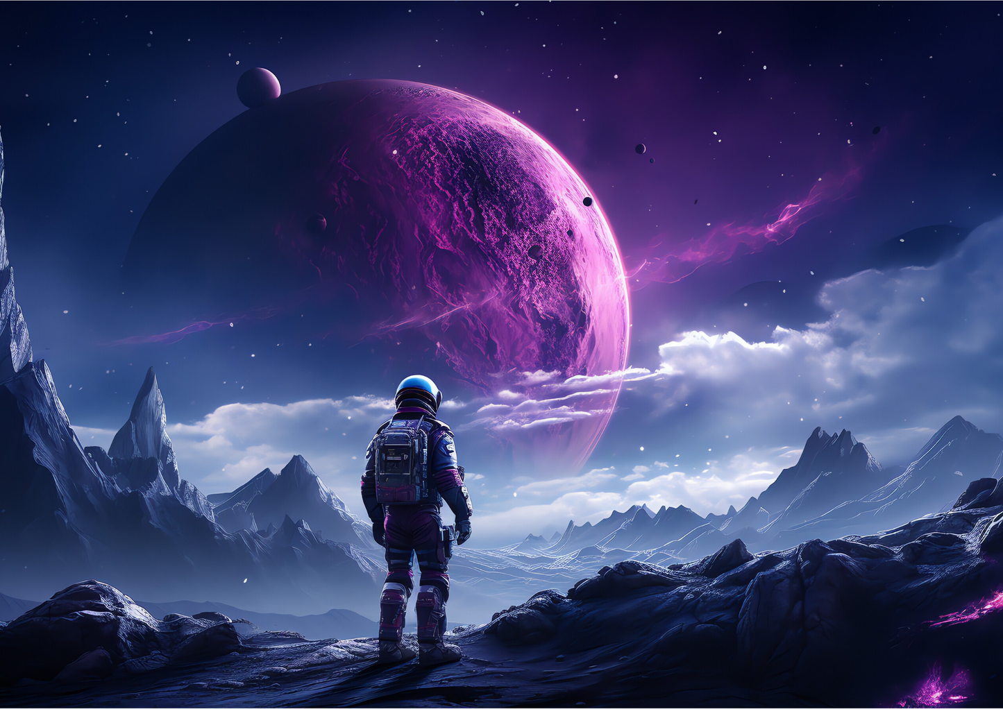 ASTRANAUT X MOON | LANDSCAPE | POSTER