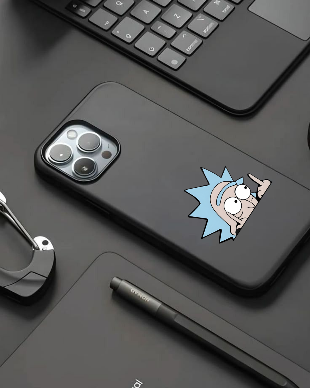Rick Middle Finger - Sticker