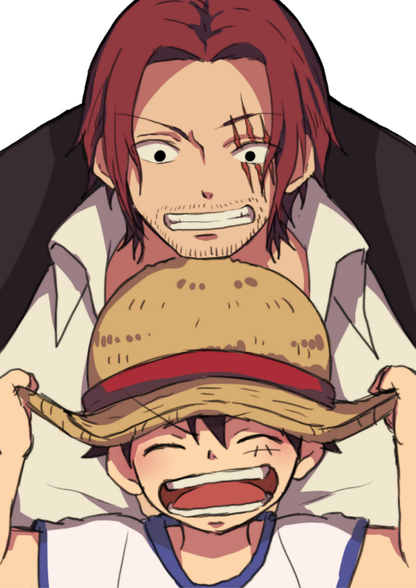 ONE PIECE-LUFFY-SHANKS | ANIME | POSTER