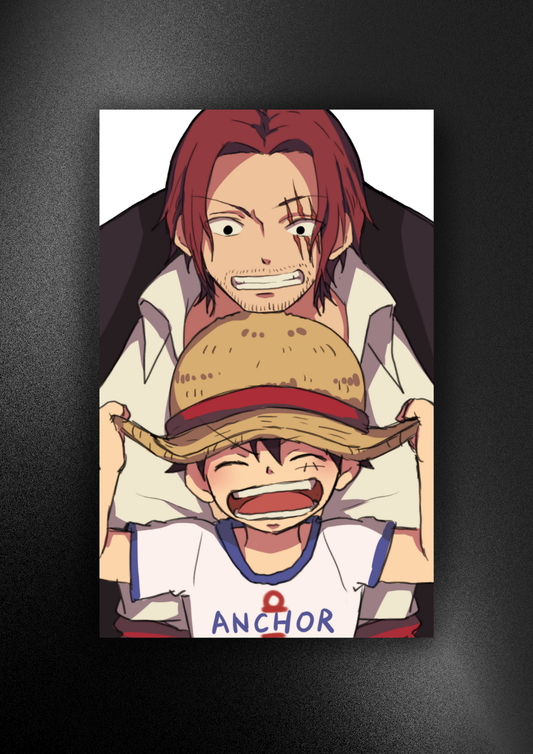 ONE PIECE-LUFFY-SHANKS | ANIME | POSTER