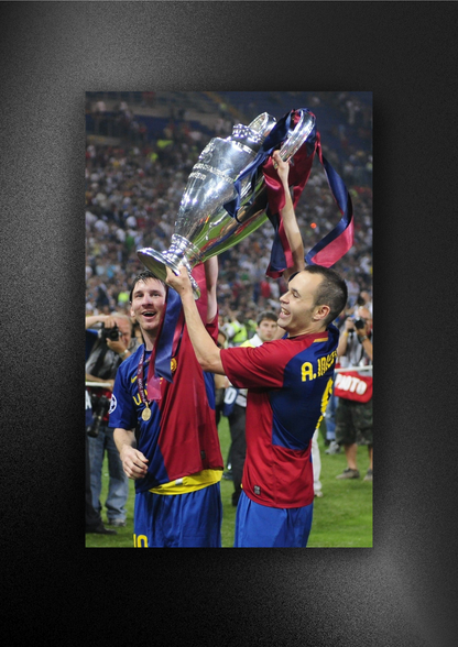 MESSI-INIESTA| FOOTBALL | POSTER
