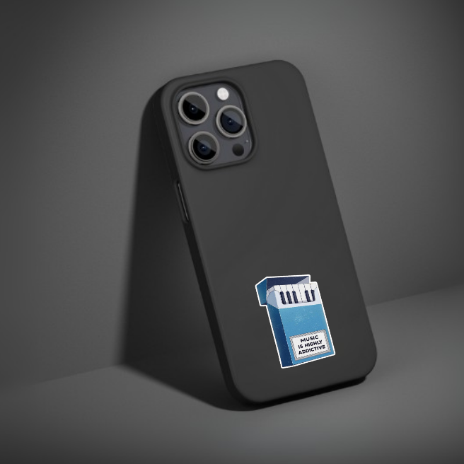 MUSIC IS HIGHLY ADDICTIVE | STICKER