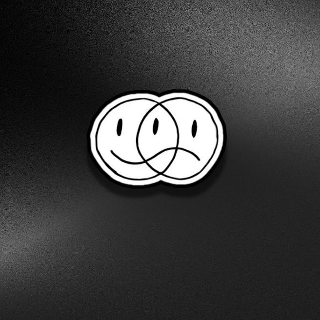 HAPPY AND SAD  | STICKER